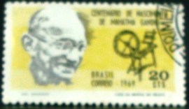 Selo Postal Comemorativo do Brasil de 1969 - C 650 M1D