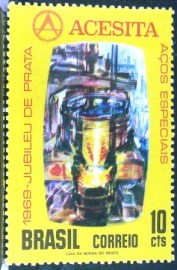 Selo Postal Comemorativo do Brasil de 1969 - C 653 M
