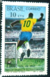 Selo Postal Comemorativo do Brasil de 1969 - C 658 N