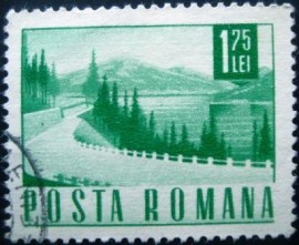 Selo postal da Romênia de 1968 Road