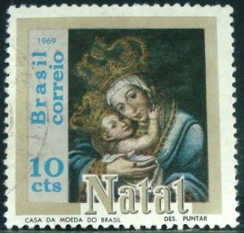 Selo Postal Comemorativo do Brasil de 1969 - C 659 U