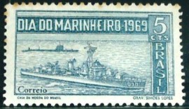 Selo Postal Comemorativo do Brasil de 1969 - C 660 N