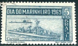 Selo Postal Comemorativo do Brasil de 1969 - C 660 U