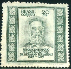Selo Postal Comemorativo do Brasil de 1969 - C 661 M
