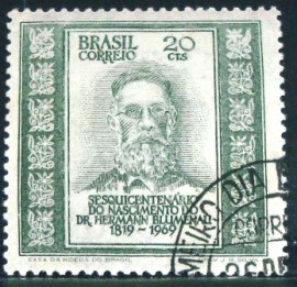 Selo Postal Comemorativo do Brasil de 1969 - C 661 M1D