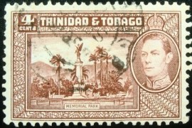Selo postal de Trinidad e Tobago de 1938 Memorial Park