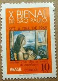 Selo Postal Comemorativo do Brasil de 1969 - C 638 N
