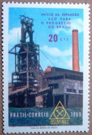 Selo Postal Comemorativo do Brasil de 1969 - C 652 N