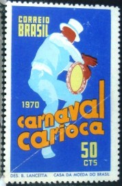 Selo postal Comemorativo do Brasil de 1970 - C 666 N