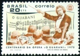 Selo postal Comemorativo do Brasil de 1970 - C 667 M