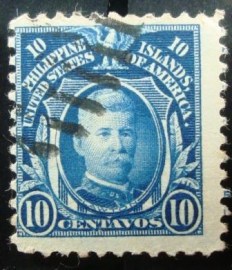 Selo postal das Filipinas de 1914 General Henry W. Lawton 10 Bb