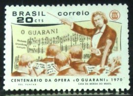 Selo postal Comemorativo do Brasil de 1970 - C 667 N