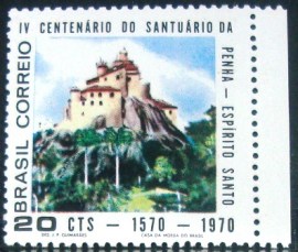 Selo postal Comemorativo do Brasil de 1970 - C 668 M