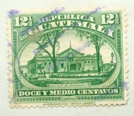 Selo postal da Guatemala de 1926 Aurora Park