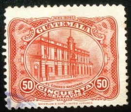 Selo postal da Guatemala de 1926 National Post Office