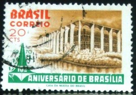 Selo postal Comemorativo do Brasil de 1970 - C 669 U