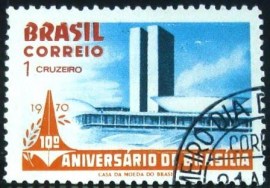Selo postal Comemorativo do Brasil de 1970 - C 671 M1D