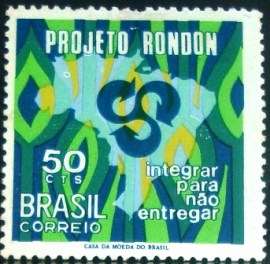 Selo postal Comemorativo do Brasil de 1970 - C 672 N