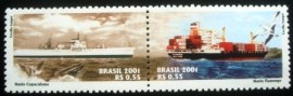 Se-tenant do Brasil de 2001 Marinha Mercante