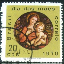 Selo postal Comemorativo do Brasil de 1970 - C 674 U
