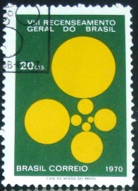 Selo postal Comemorativo do Brasil de 1970 - C 677 MCC