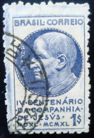 selo postal do brasil de 1941 Companhia de Jesus - C 168 U