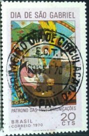 Selo postal Comemorativo do Brasil de 1970 - C 685 M1D