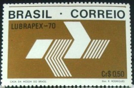 Selo postal Comemorativo do Brasil de 1970 - C 689