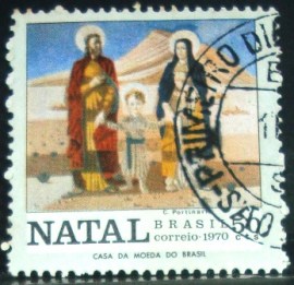 Selo postal Comemorativo do Brasil de 1970 - C 691 M1D