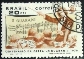 Selo postal Comemorativo do Brasil de 1970 - C 667 M1D
