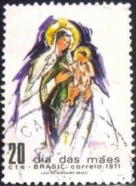 Selo postal Comemorativo do Brasil de 1971 - C 697 U