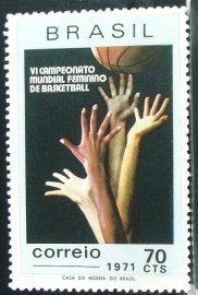 Selo postal Comemorativo do Brasil de 1971 - C 698 M