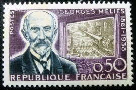 Selo postal da França de 1961 Georges Méliès