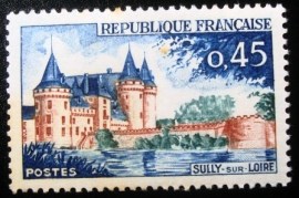 Selo postal da França 1961 Sully sur Loire