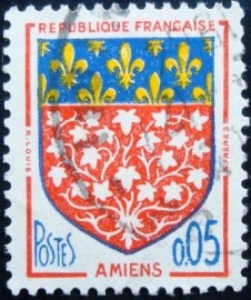 Selo postal da França de 1962 Amiens