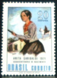 Selo postal Comemorativo do Brasil de 1971 - C 704 M