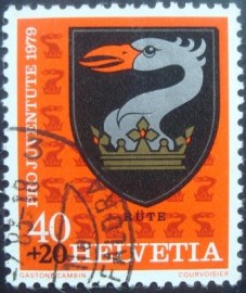 Selo postal da Suiça de 1979 Gruyeres