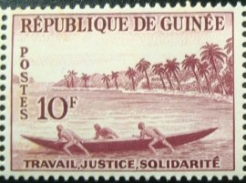 Selo postal da Guiné de 1959 Tamara Lighthouse 10