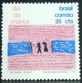 Selo postal Comemorativo do Brasil de 1971 - C 710 M