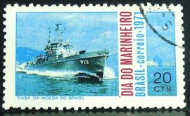 Selo postal do Brasil de 1971 Marinheiro - C 717 U