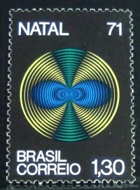 Selo postal Comemorativo do Brasil de 1971 - C 720 M