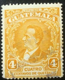 Selo postal da Guatemala de 1929 Miguel Garcia Granado