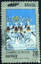 Selo postal COMEMORATIVO do BRASIL de 1972 - C 721 U