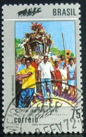 Selo postal do Brasil de 1972 Círio de Nazaré - C 723 M1D