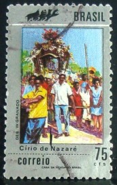 Selo postal do Brasil de 1972 Círio de Nazaré - C 723 U