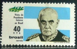 Selo postal do Brasil de 1972 Presidente Lanusse0 Catleya - C 725 N