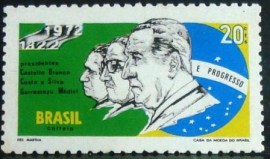 Selo postal do Brasil de 1972 Presidentes