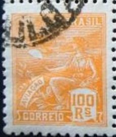 Selo postal do Brasil 1940 Aviação 100
