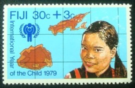 Selo postal de Fiji de 1979 Chinese Girl