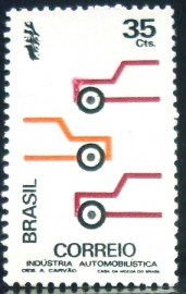 Selo postal do Brasil de 1972 Indústria Automobilística - C 737 N